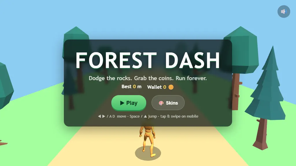 forest dash gameplay capture 1