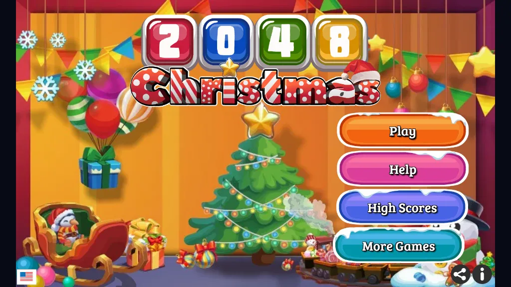 2048 Christmas gameplay capture 1