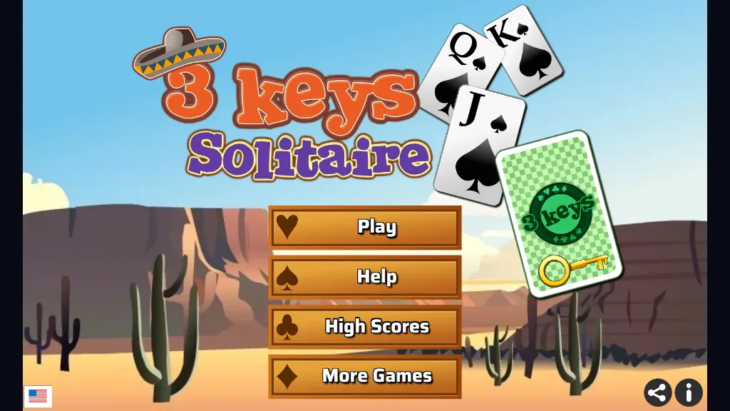 3 Keys Solitaire gameplay capture 1