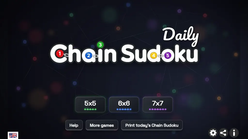 Daily Chain Sudoku gameplay capture 1