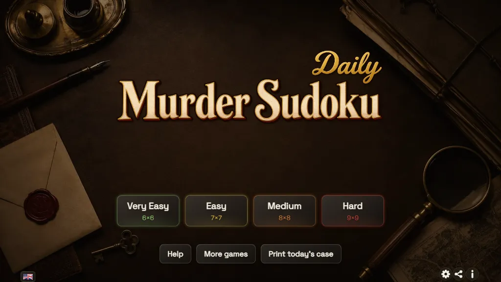 Daily Murder Sudoku gameplay capture 1