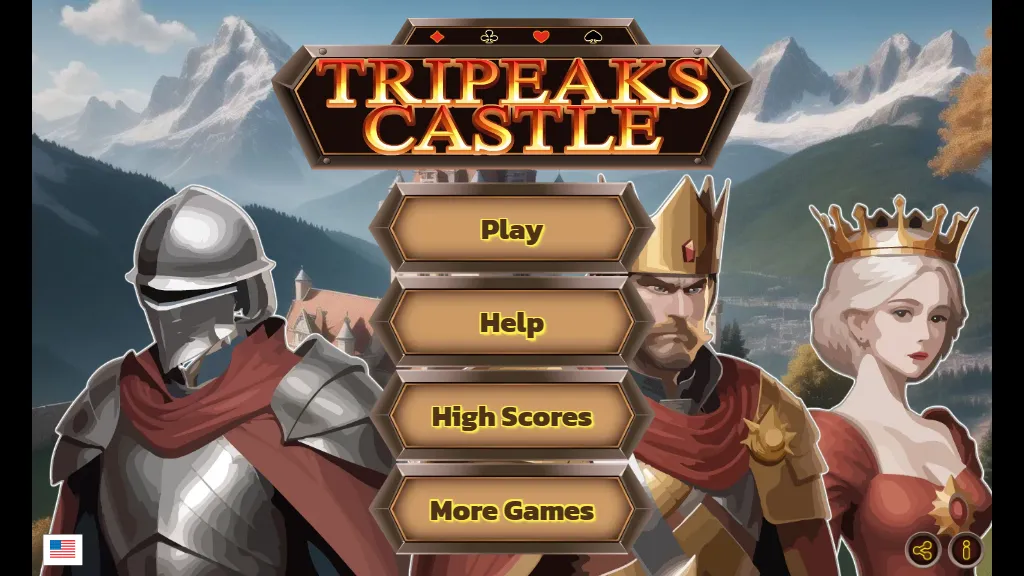Tripeaks Castle gameplay capture 1